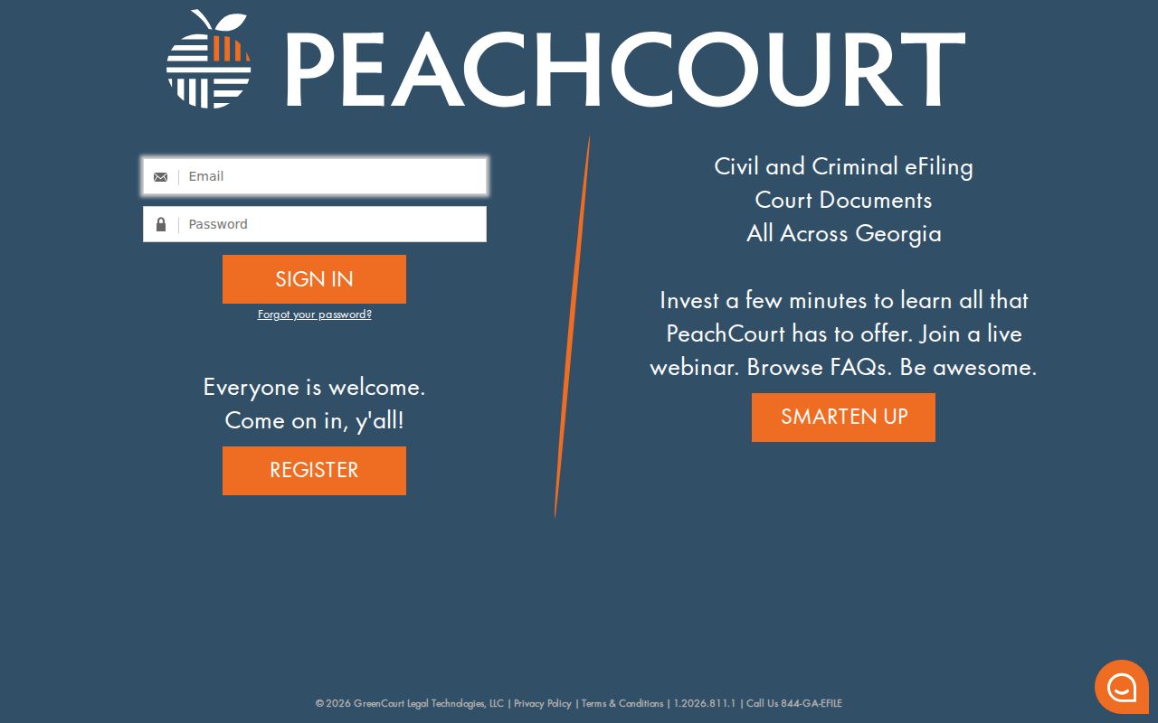 Floyd County civil court docket Peach Court portal