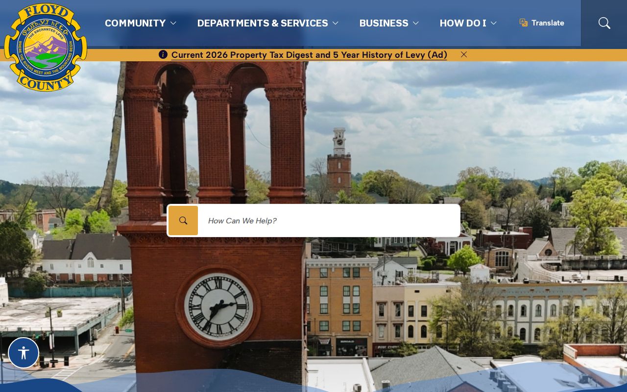 Floyd County government court navigation for court docket searches